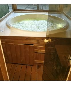 sauna et bain nordique combinés en Thermowood de 5,9 m