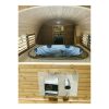 sauna et bain nordique combinés en Thermowood de 5,9 m