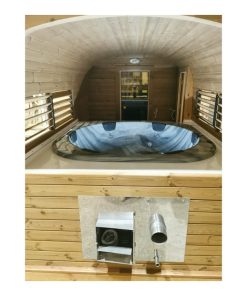 sauna et bain nordique combinés en Thermowood de 5,9 m