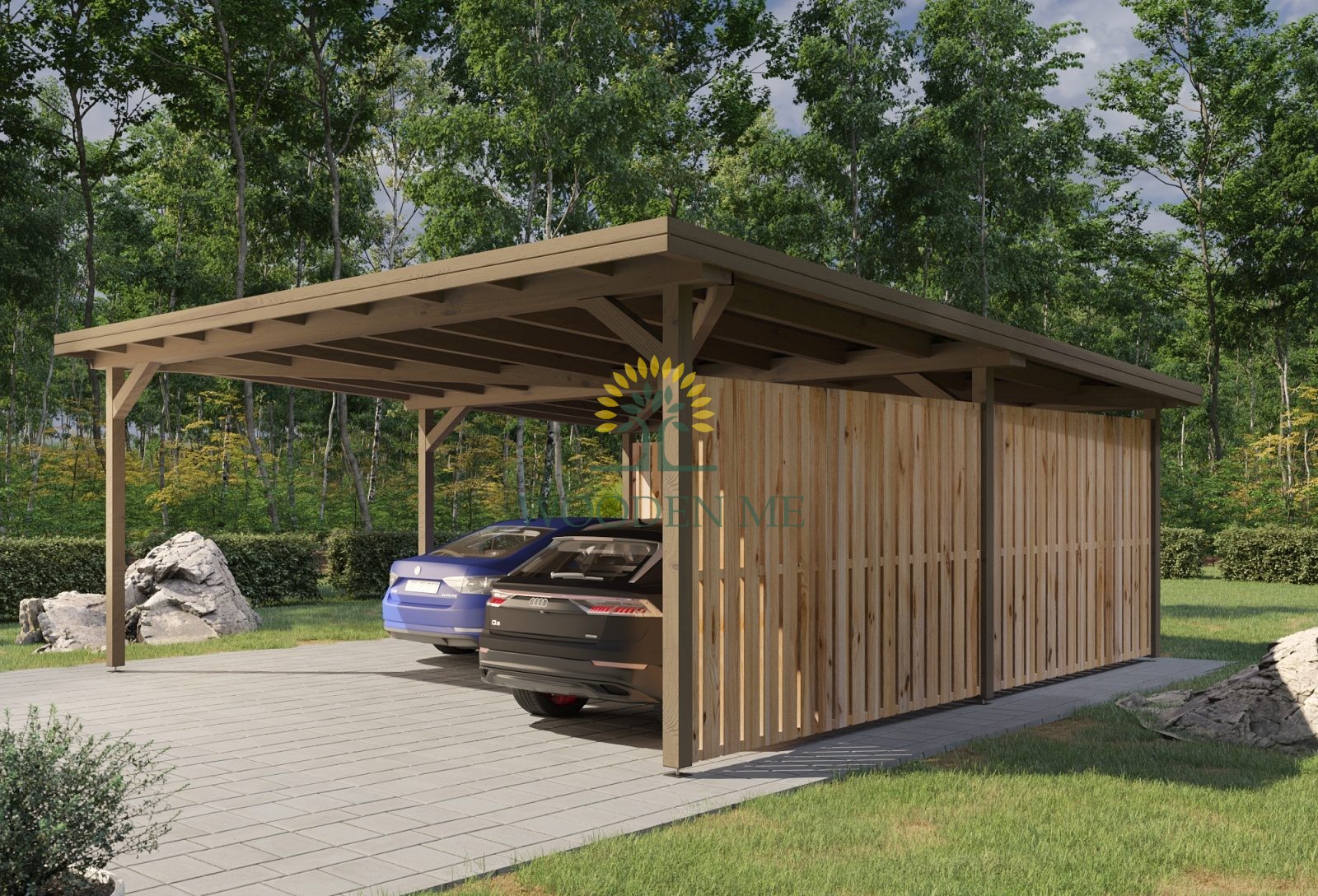 Carport Moderne 6 x 6 m