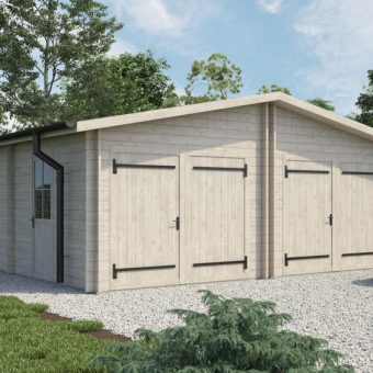 Garage double 54 m² (6 × 9 m), 44 mm