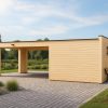 Garage BIZON 24 m² + Carport 36 m² – 44 mm + 100 mm + 19 mm