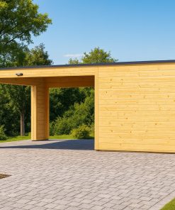 Garage BIZON 24 m² + Carport 36 m² – 44 mm + 100 mm + 19 mm