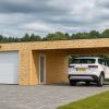 Garage BIZON 24 m² + Carport 36 m² – 44 mm + 100 mm + 19 mm