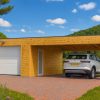 Garage BIZON 24 m² + Carport 36 m² – 44 mm + 100 mm + 19 mm