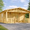 Chalet en bois Vita avec terrasse – 52 m²
