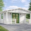 Chalet en bois Vita avec terrasse – 52 m²