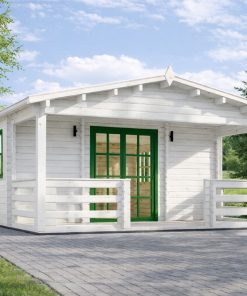Chalet en bois Vita avec terrasse – 52 m²