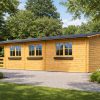 Chalet en bois Vita avec terrasse – 52 m²