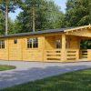 Chalet en bois Vita avec terrasse – 52 m²