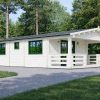 Chalet en bois Vita avec terrasse – 52 m²