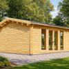Chalet en bois LINDEN (44 mm), 5,5 × 5,5 m, 30 m²