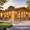 Chalet en bois LINDEN (44 mm), 5,5 × 5,5 m, 30 m²