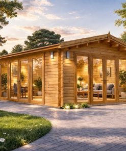 Chalet en bois LINDEN (44 mm), 5,5 × 5,5 m, 30 m²
