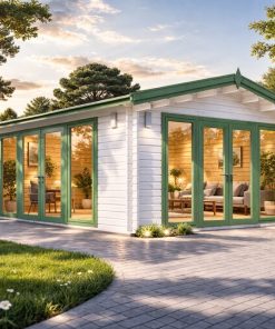 Chalet en bois LINDEN (44 mm), 5,5 × 5,5 m, 30 m²