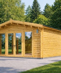 Chalet en bois LINDEN (44 mm), 5,5 × 5,5 m, 30 m²