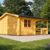 Abri de jardin 6x6 avec terrasse TOR 36 m²