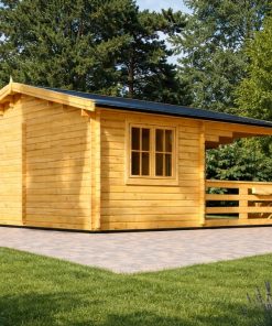 Abri de jardin 6x6 avec terrasse TOR 36 m²