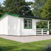 Abri de jardin 6x6 avec terrasse TOR 36 m²