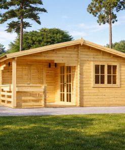 Abri de jardin 6x6 avec terrasse TOR 36 m²