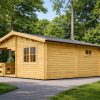 Abri de jardin 6x6 avec terrasse TOR 36 m²