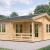 Abri de jardin 6x6 avec terrasse TOR 36 m²