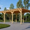 Carport Moderne en Bois à Toit Plat (3 × 6 m) – 18 m²
