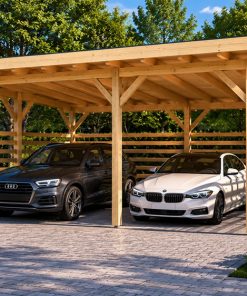 Abri Voiture Double Mars 30 m²