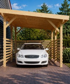 Abri Voiture Bois Fugi 18 m²