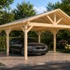 Carport en bois Pablo (5.3 × 5.4 m)