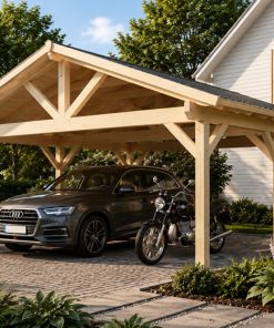 Carport en bois Pablo (5.3 × 5.4 m)